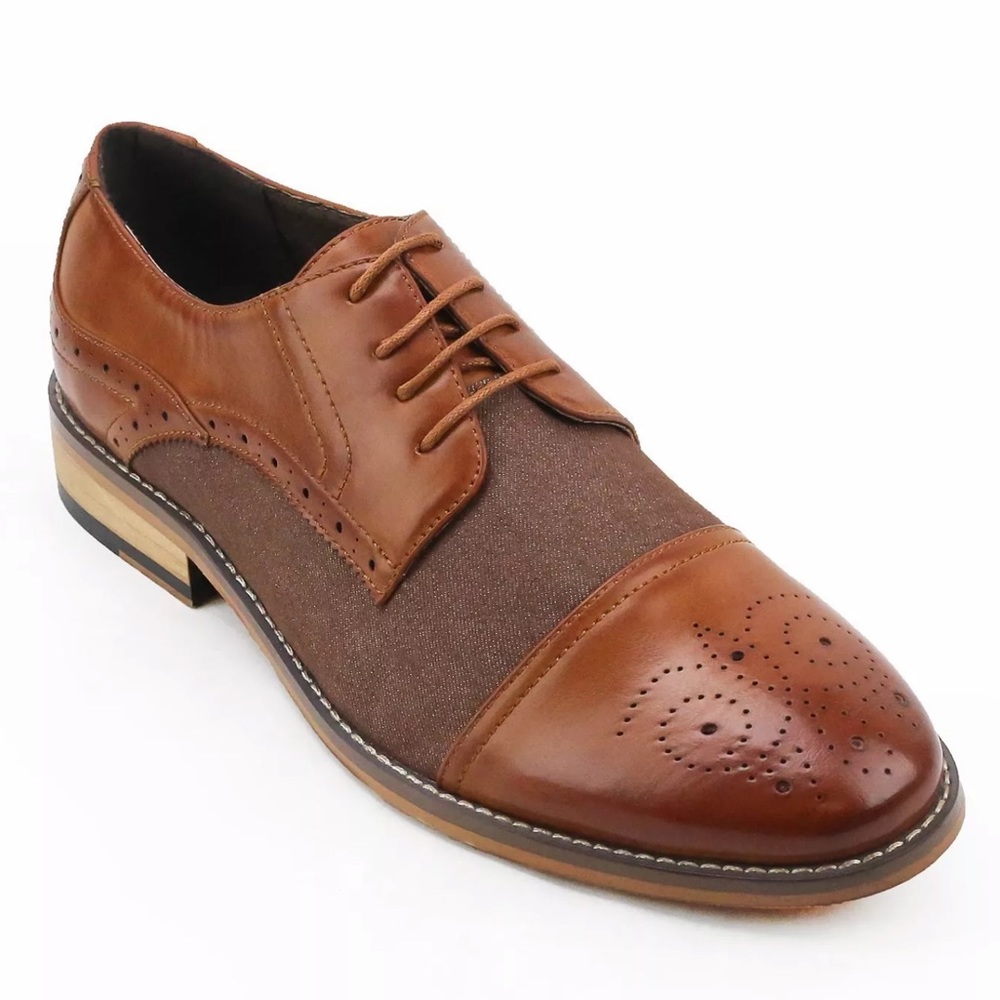 XRAY Men's Fab Oxford Shoes, Tan, Size 8